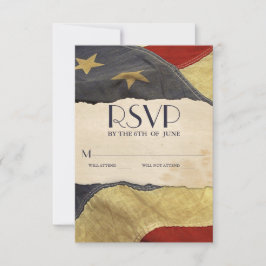 アメリカ国旗 パトリオティック ミリタリー ウェディング ヴィンテージ RSVP