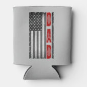 アメリカ国旗、パパ、7月4日、父親の日 缶クーラー (正面)