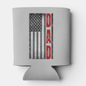 アメリカ国旗、パパ、7月4日、父親の日 缶クーラー (裏面)
