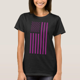 アメリカ国旗 パープル Tシャツ