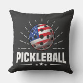アメリカ国旗 ピクルボールプレイヤー クッション (正面)