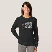 アメリカ国旗 ピンクフラミンゴ Zero Flocks Given Tシャツ (正面フル)