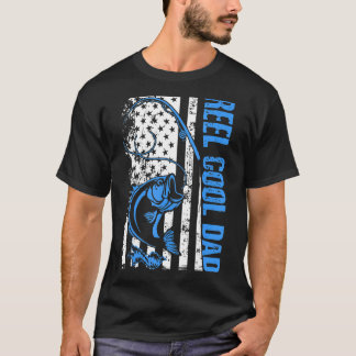 アメリカ国旗 フィッシング ダッド お父さん メンズ Tシャツ