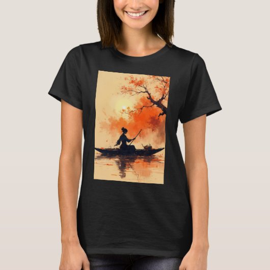 アメリカ国旗 フィッシング Tシャツ (正面)