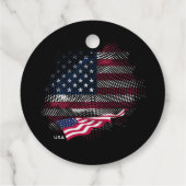 アメリカ国旗 フェイバータグ (裏面)