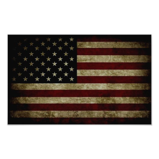 アメリカ国旗  フォトプリント            (正面)