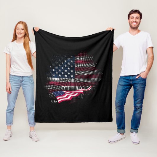アメリカ国旗 フリースブランケット (インサイチュ)