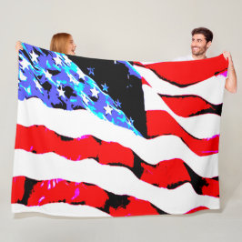 アメリカ国旗 フリースブランケット