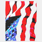 アメリカ国旗 フリースブランケット (正面)