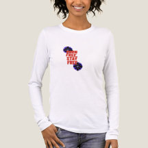 アメリカ国旗 フリーダム 女性愛国心Tシャツ 7月4日