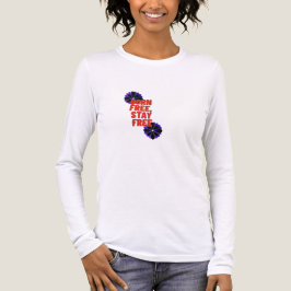 アメリカ国旗 フリーダム 女性愛国心Tシャツ 7月4日 トライブレンドTシャツ