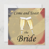 アメリカ国旗 ブライズゲットパーティー 招待状 (正面)