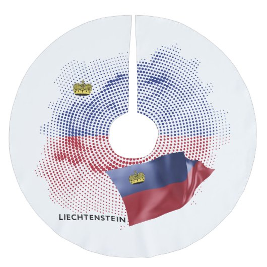 アメリカ国旗 ブラッシュドポリエステルツリースカート (正面)