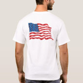 アメリカ国旗 プレミアムTシャツ ベスト Tシャツ (裏面)