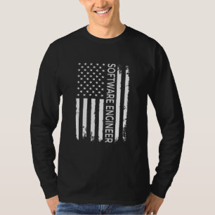 アメリカ国旗 プログラマー プログラミング エキスパート ソフトウェア開発者 Tシャツ
