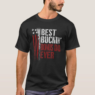 アメリカ国旗 ベストバック ボーナスダッド だよ ヴィンテージ メンズ Tシャツ