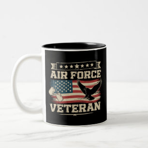 アメリカ国旗 ベテラン アメリカ空軍 フラグ ツートーンマグカップ