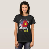 アメリカ国旗 ベトナム国旗 越僑 米国愛国者 Tシャツ (正面フル)
