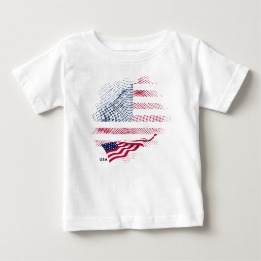 アメリカ国旗 ベビーTシャツ (正面)