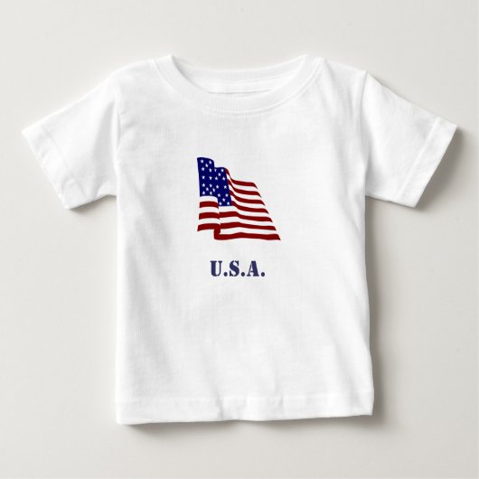 アメリカ国旗 ベビーTシャツ (正面)
