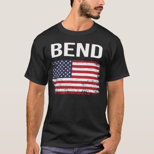 アメリカ国旗 ベンド Tシャツ (正面)