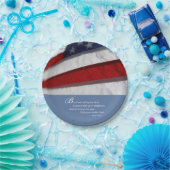 アメリカ国旗 ペーパープレート (パーティー)