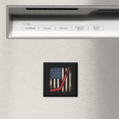 アメリカ国旗 ホッケー スティック マグネット (インサイチュ (食洗機))