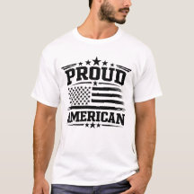 アメリカ国旗 ホワイトTシャツ