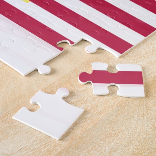 アメリカ国旗「ホームスイートホーム」アートプリント ジグソーパズル (側面)