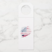 アメリカ国旗 ボトルネックタグ (正面)