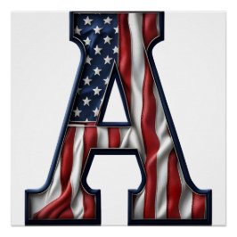 アメリカ国旗。 ポスター