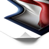 アメリカ国旗。 ポスター (コーナー)