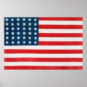 アメリカ国旗 ポスター (正面)