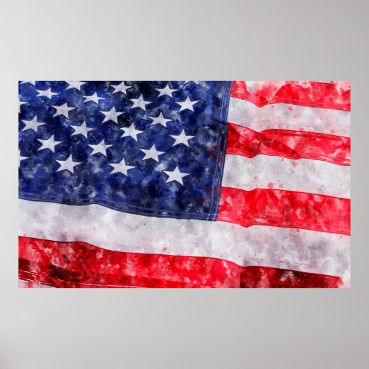 アメリカ国旗 ポスター (正面)
