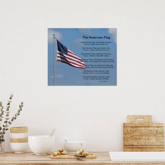 アメリカ国旗 ポスター (キッチン)