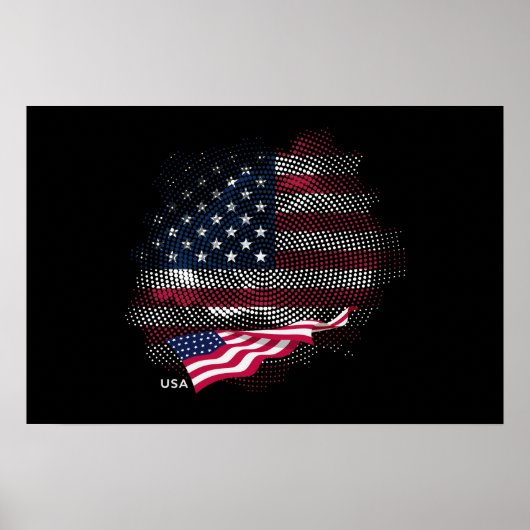 アメリカ国旗 ポスター (正面)