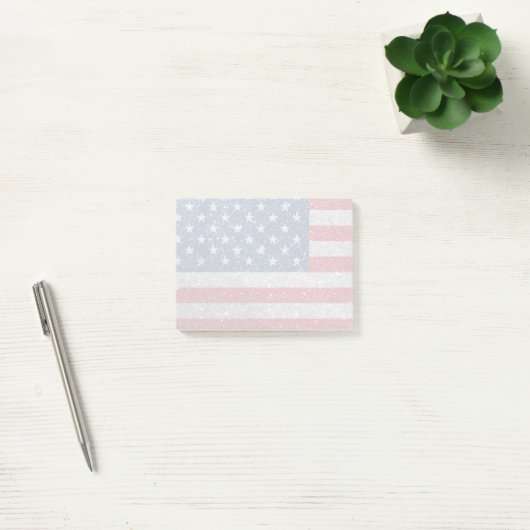 アメリカ国旗  ポストイット (オフィス)