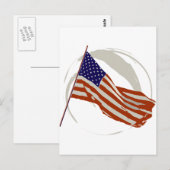 アメリカ国旗 ポストカード (正面/裏面)