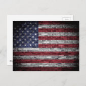 アメリカ国旗。 ポストカード (正面/裏面)