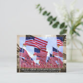 アメリカ国旗 ポストカード (スタンド正面)