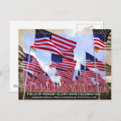 アメリカ国旗 ポストカード (正面/裏面)