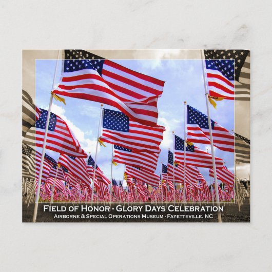 アメリカ国旗 ポストカード (正面)