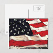 アメリカ国旗 ポストカード (正面/裏面)