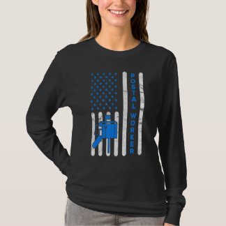 アメリカ国旗 ポスト 配達員 メールマン ポストマン Tシャツ
