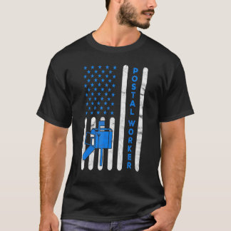 アメリカ国旗 ポスト 配達員 メールマン ポストマン Tシャツ