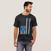 アメリカ国旗 ポスト 配達員 メールマン ポストマン Tシャツ (正面フル)