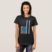 アメリカ国旗 ポスト 配達員 メールマン ポストマン Tシャツ (正面フル)