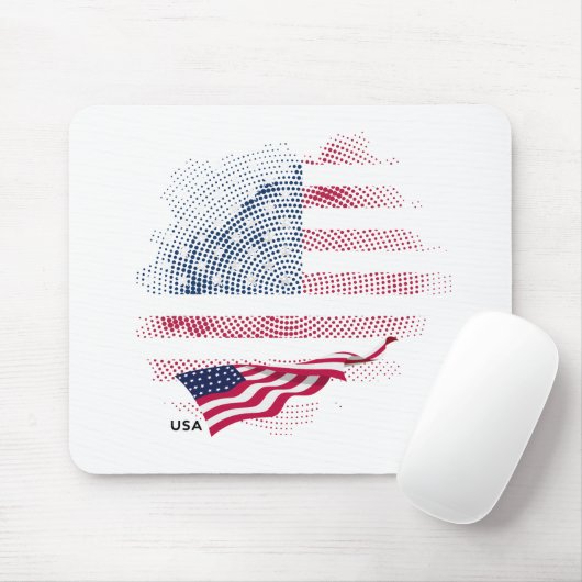 アメリカ国旗 マウスパッド (マウス)