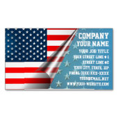 アメリカ国旗 マグネット名刺 (正面)