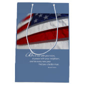アメリカ国旗 ミディアムペーパーバッグ (裏面)